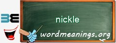WordMeaning blackboard for nickle